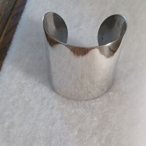 Michael Kors Polished Silver Open Cuff Bracelet
